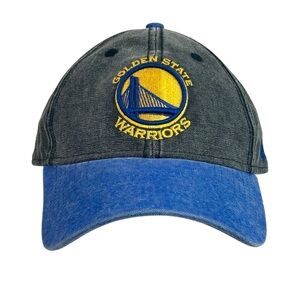 New Era Golden State Warriors Buckle Back Cap Blue Black Yellow OS